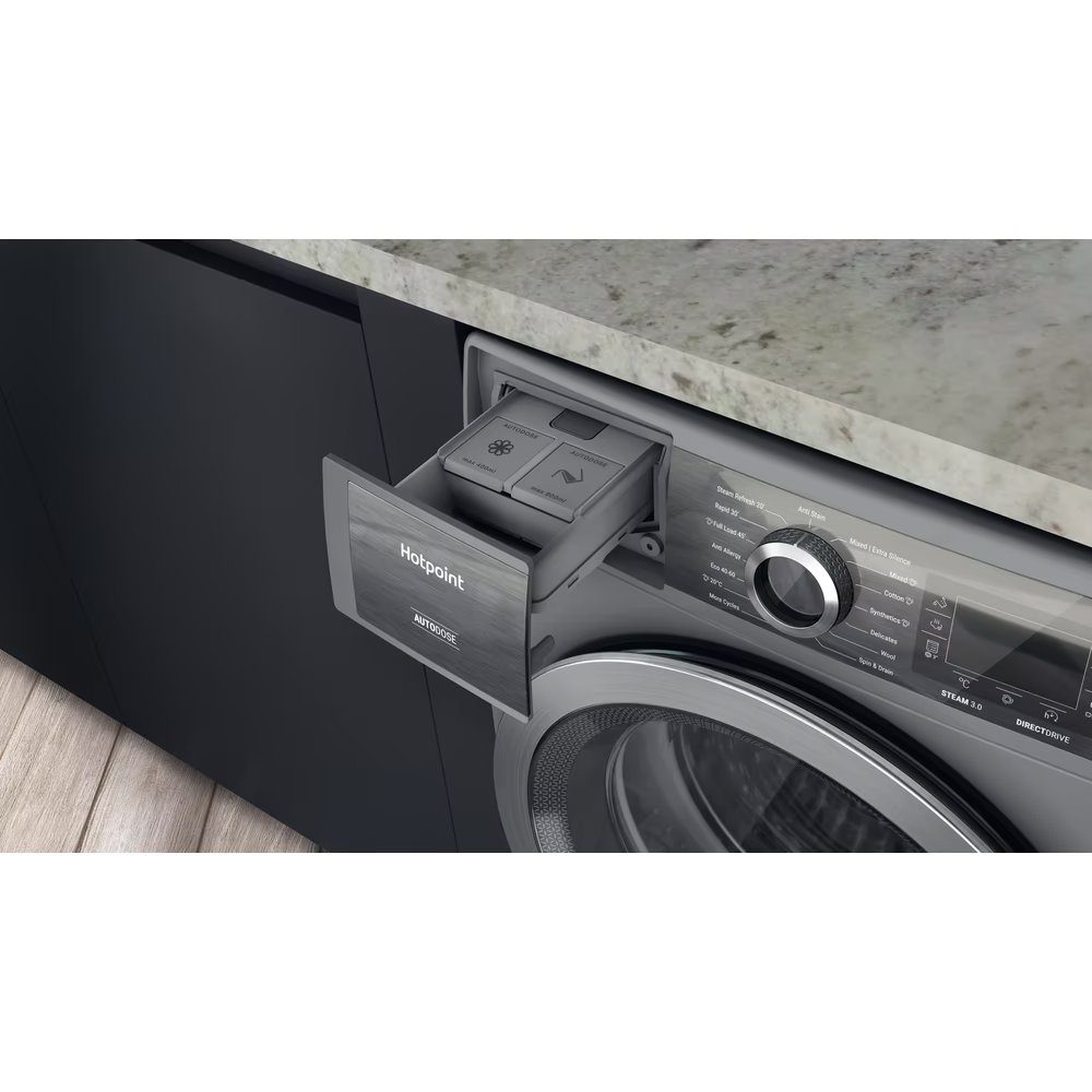Hotpoint 9kg GentlePower AutoDose Washing Machine 1400rpm H899ADSGPOWERUK - SILVER Hotpoint 9kg GentlePower AutoDose Washing Machine 1400rpm H899ADSGPOWERUK - SILVER