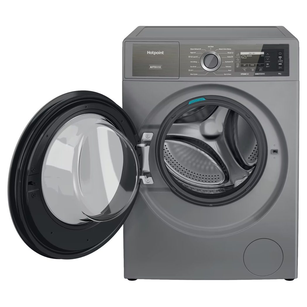Hotpoint 9kg GentlePower AutoDose Washing Machine 1400rpm H899ADSGPOWERUK - SILVER Hotpoint 9kg GentlePower AutoDose Washing Machine 1400rpm H899ADSGPOWERUK - SILVER