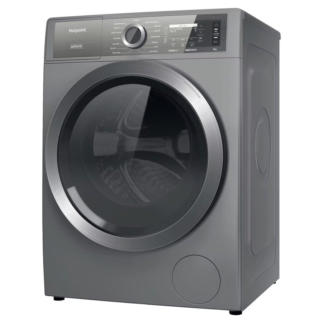 Hotpoint 9kg GentlePower AutoDose Washing Machine 1400rpm H899ADSGPOWERUK - SILVER Hotpoint 9kg GentlePower AutoDose Washing Machine 1400rpm H899ADSGPOWERUK - SILVER