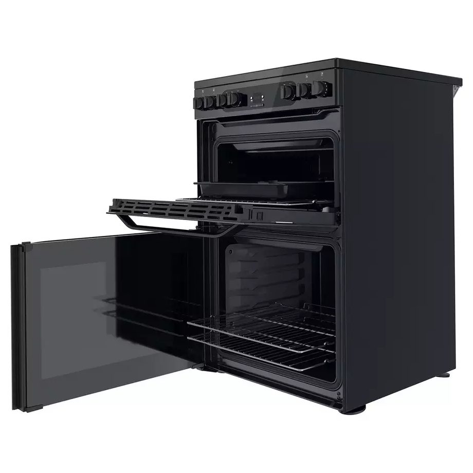 Hotpoint 60cm Freestanding Ceramic Cooker HDM67V92HCB - BLACK Hotpoint 60cm Freestanding Ceramic Cooker HDM67V92HCB - BLACK