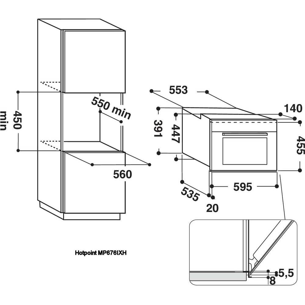 Hotpoint MP676IXH Built-in Combi Microwave For Tall Housing - STAINLESS STEEL Hotpoint MP676IXH Built-in Combi Microwave For Tall Housing - STAINLESS STEEL