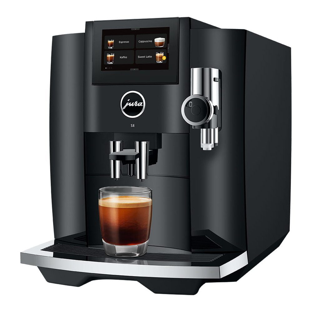 Jura S8 Freestanding Fully Automatic Coffee Machine 15482 - Piano Black Jura S8 Freestanding Fully Automatic Coffee Machine 15482 - Piano Black