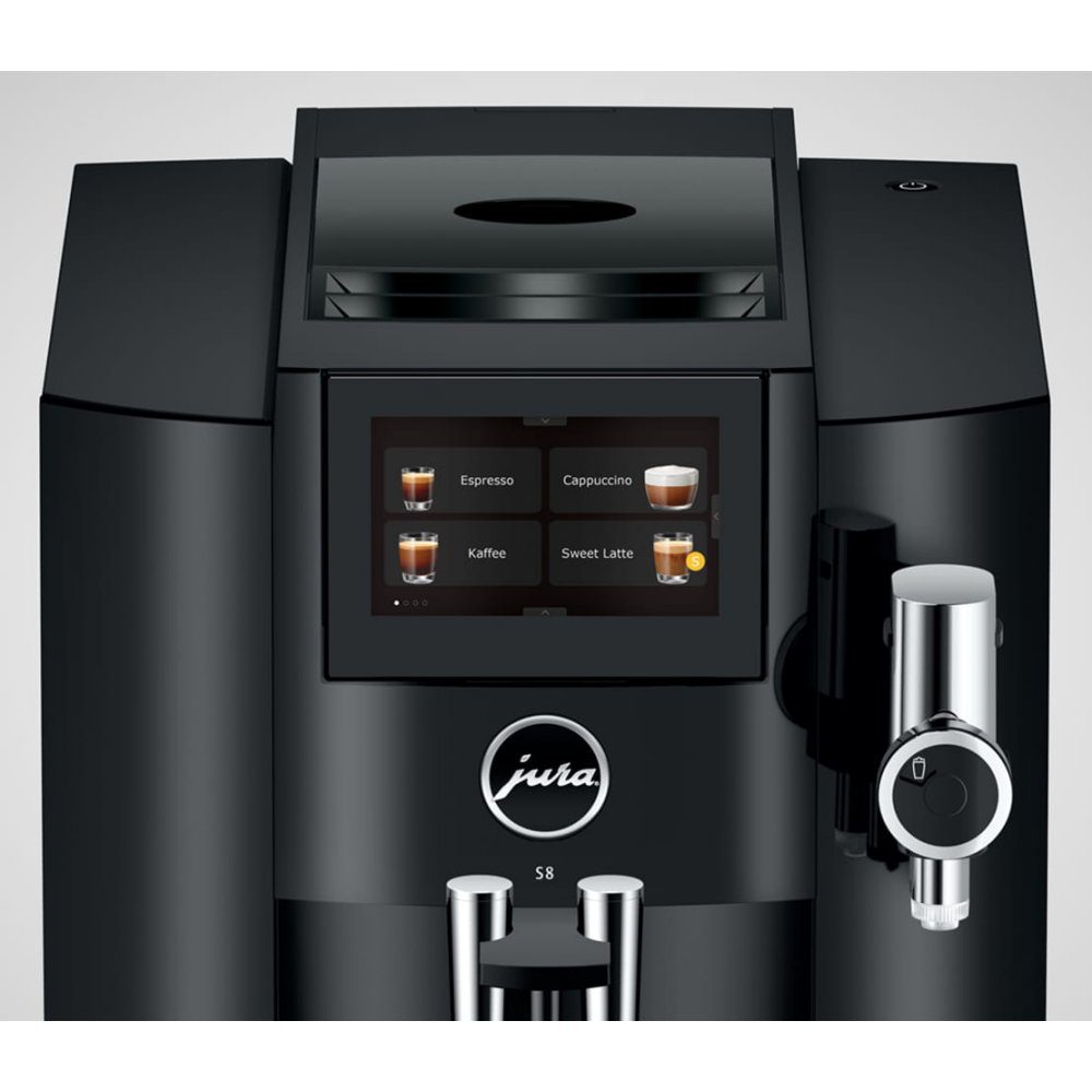 Jura S8 Freestanding Fully Automatic Coffee Machine 15482 - Piano Black Jura S8 Freestanding Fully Automatic Coffee Machine 15482 - Piano Black