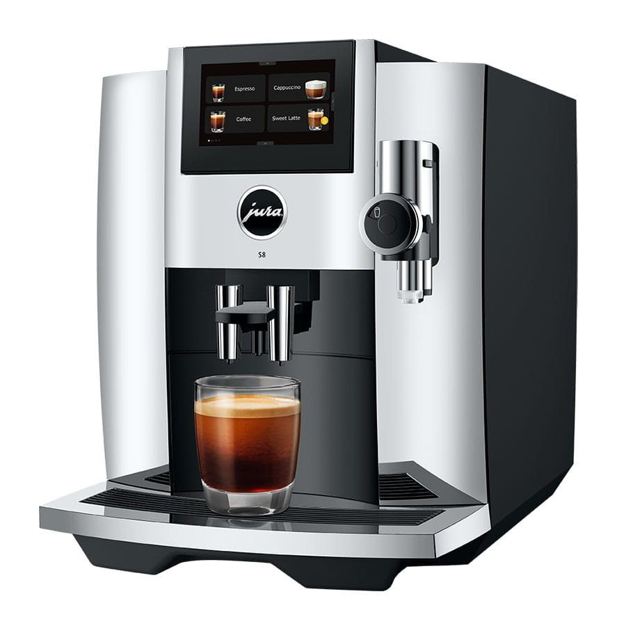 Jura S8 Freestanding Fully Automatic Coffee Machine 15651  - Chrome