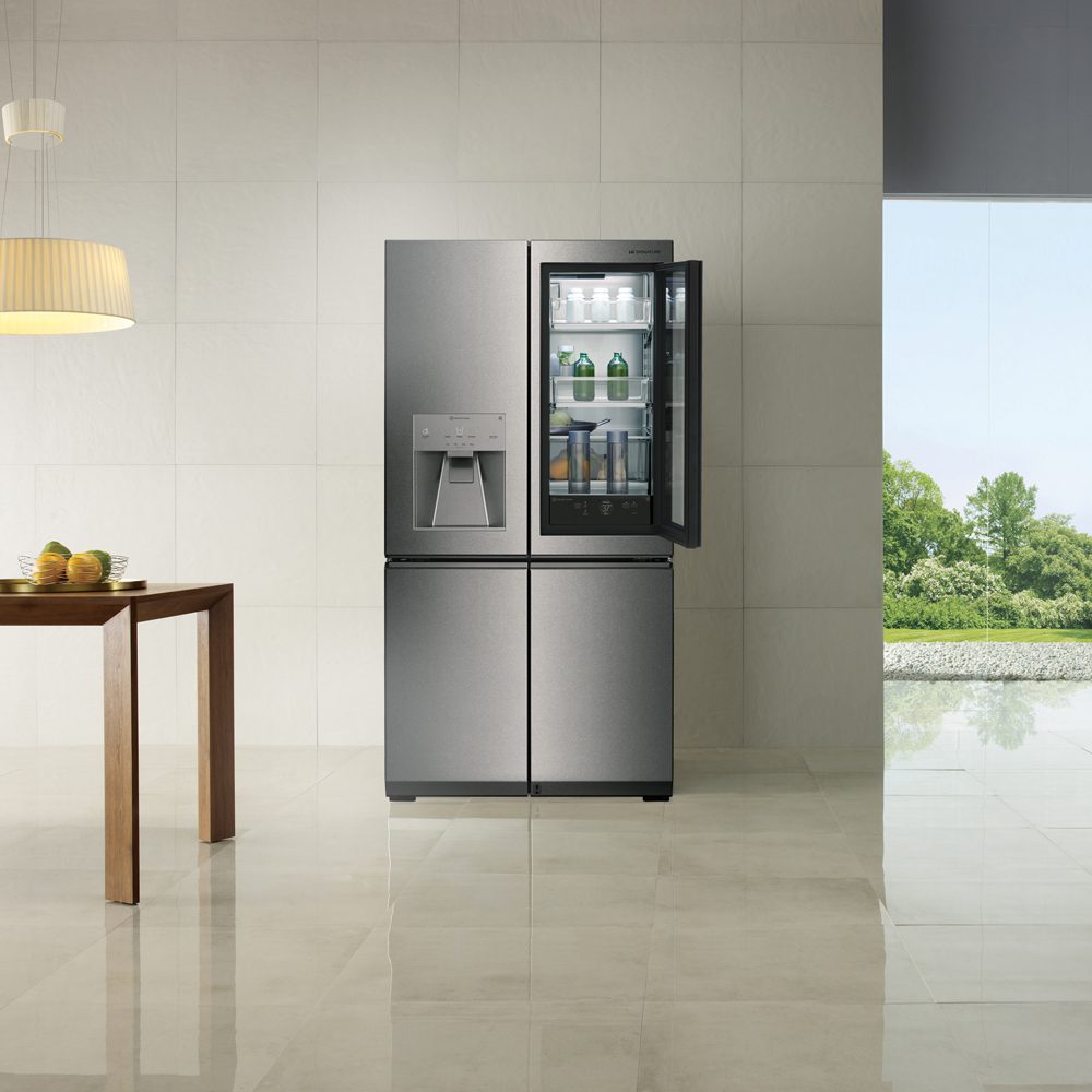 LG Signature Instaview French Style Fridge Freezer With Ice & Water LSR100 - STAINLESS STEEL LG Signature Instaview French Style Fridge Freezer With Ice & Water LSR100 - STAINLESS STEEL