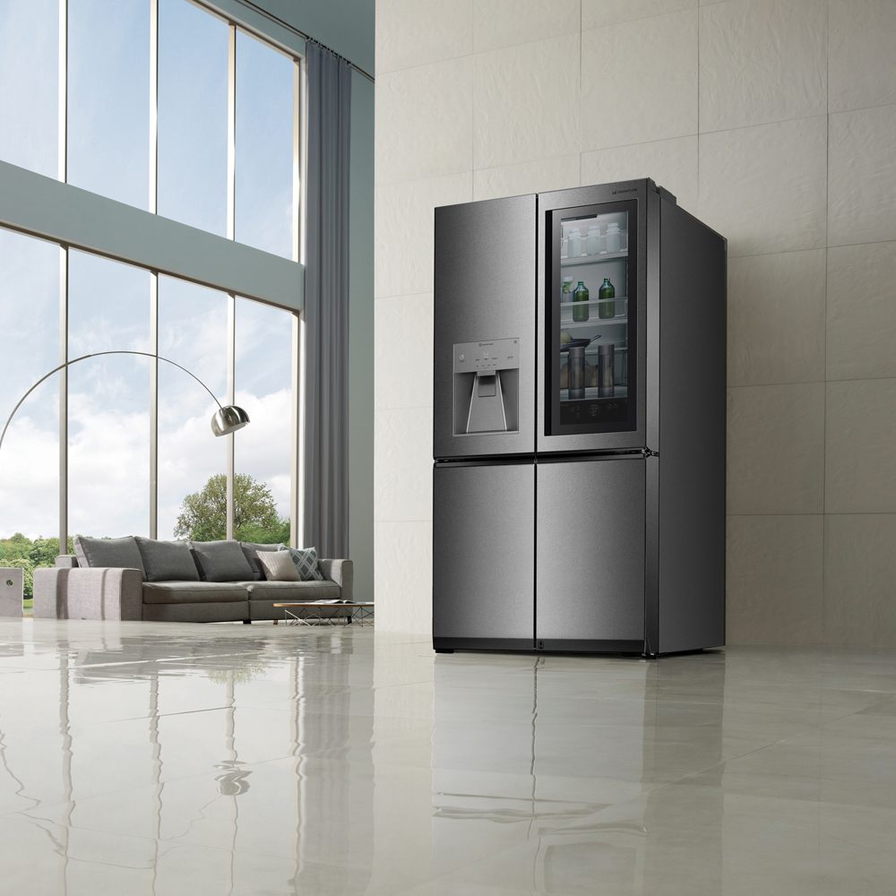 LG Signature Instaview French Style Fridge Freezer With Ice & Water LSR100 - STAINLESS STEEL LG Signature Instaview French Style Fridge Freezer With Ice & Water LSR100 - STAINLESS STEEL