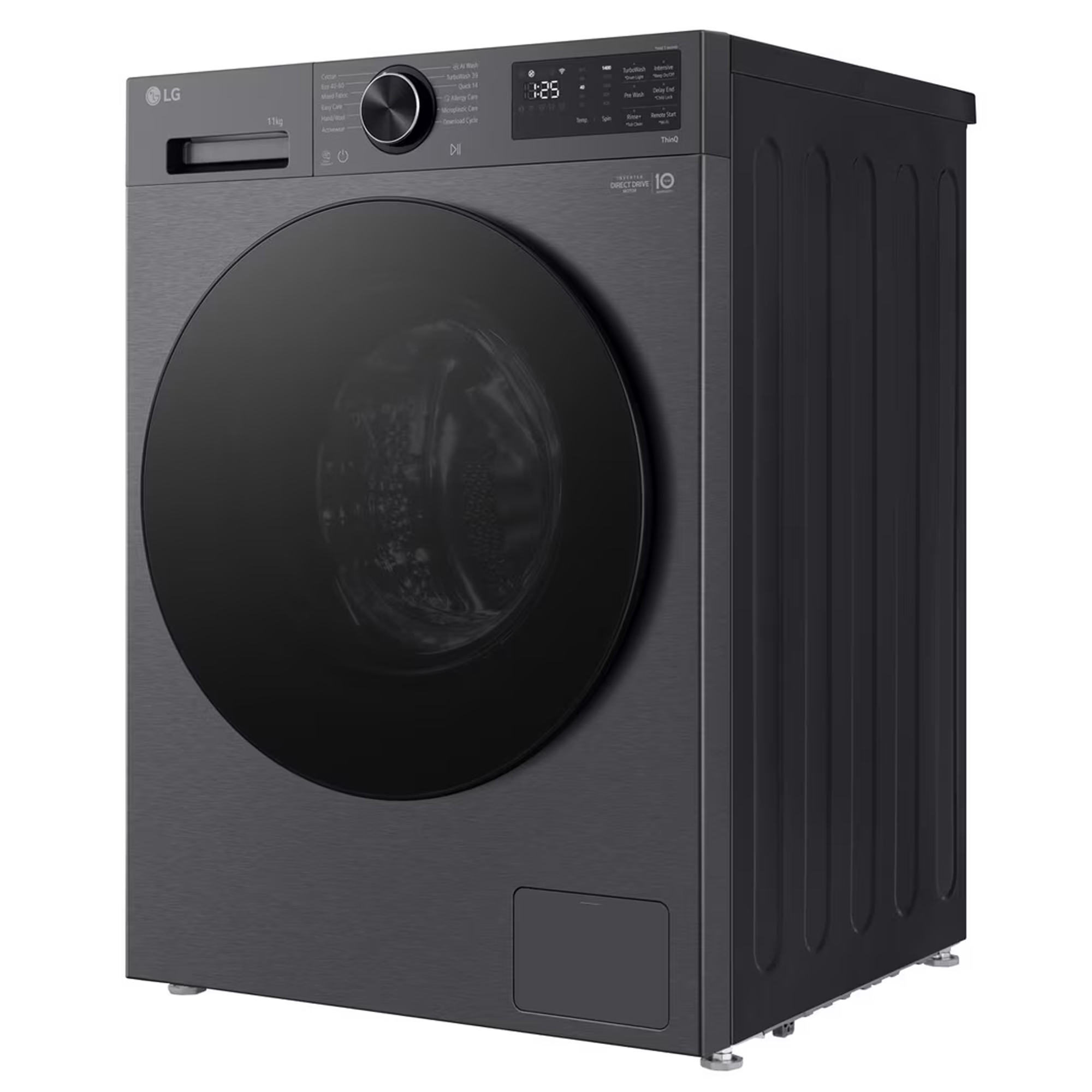 LG Series 5 AI Direct Drive 11kg 1400 Spin Washing Machine F4X5011TBB - Graphite LG Series 5 AI Direct Drive 11kg 1400 Spin Washing Machine F4X5011TBB - Graphite