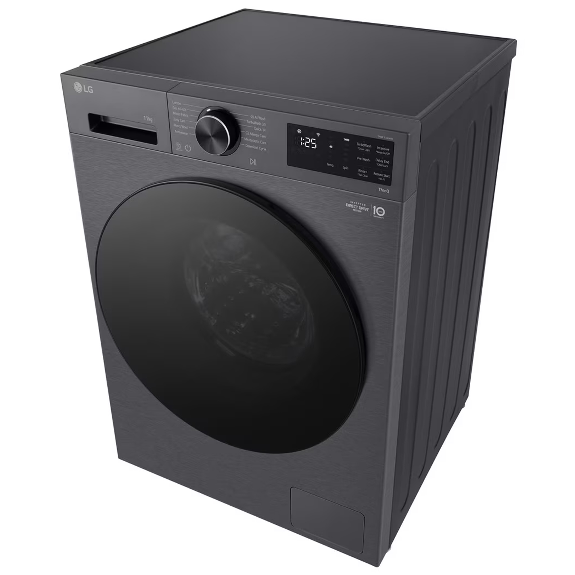 LG Series 5 AI Direct Drive 11kg 1400 Spin Washing Machine F4X5011TBB - Graphite LG Series 5 AI Direct Drive 11kg 1400 Spin Washing Machine F4X5011TBB - Graphite
