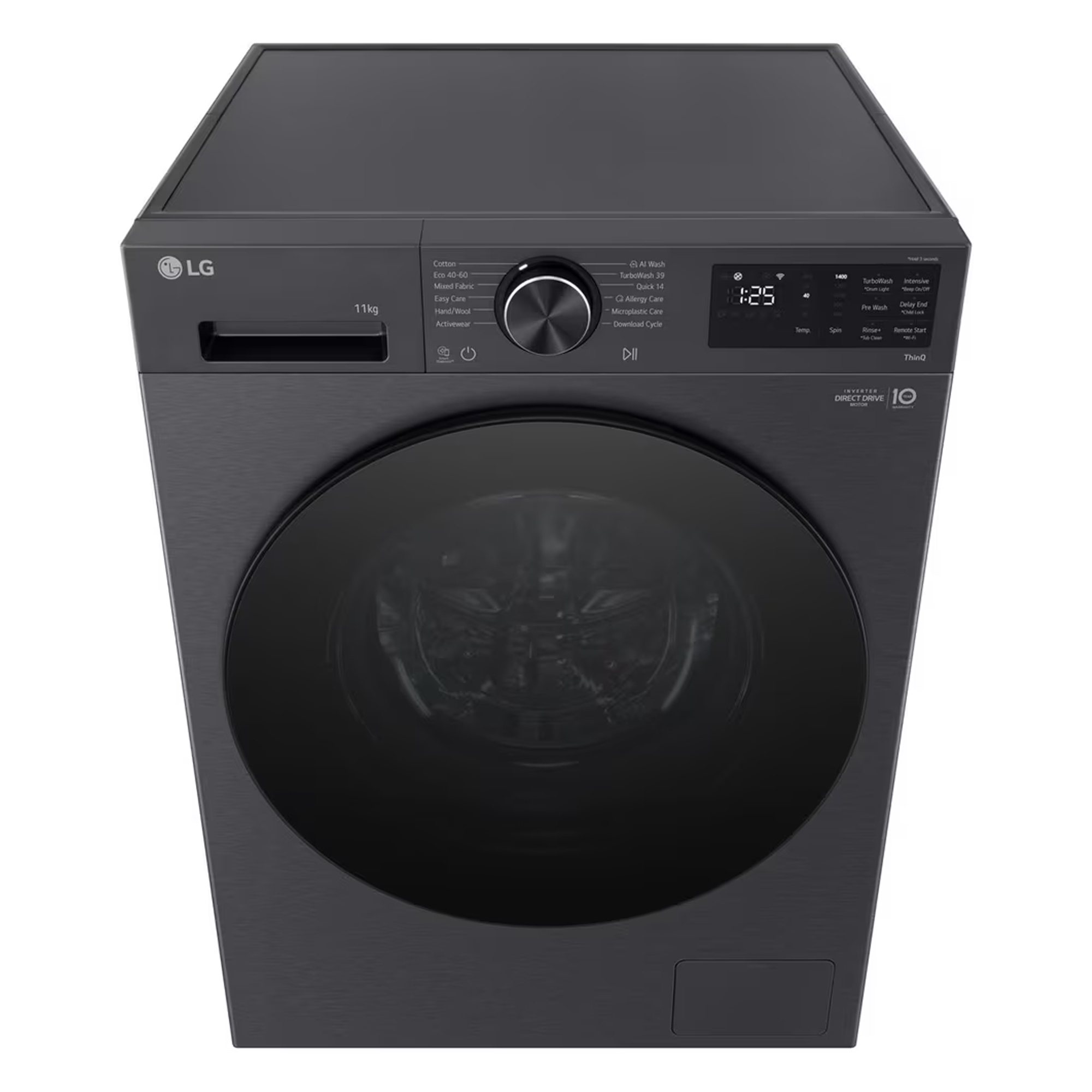 LG Series 5 AI Direct Drive 11kg 1400 Spin Washing Machine F4X5011TBB - Graphite LG Series 5 AI Direct Drive 11kg 1400 Spin Washing Machine F4X5011TBB - Graphite