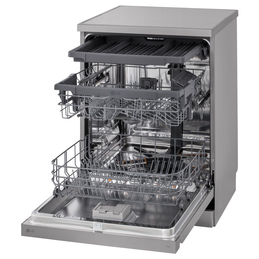 LG 60cm Freestanding Dishwasher DF243FVS - SILVER LG 60cm Freestanding Dishwasher DF243FVS - SILVER