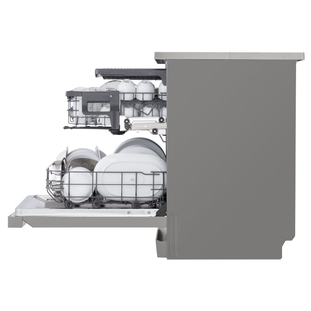LG 60cm Freestanding Dishwasher DF243FVS - SILVER LG 60cm Freestanding Dishwasher DF243FVS - SILVER