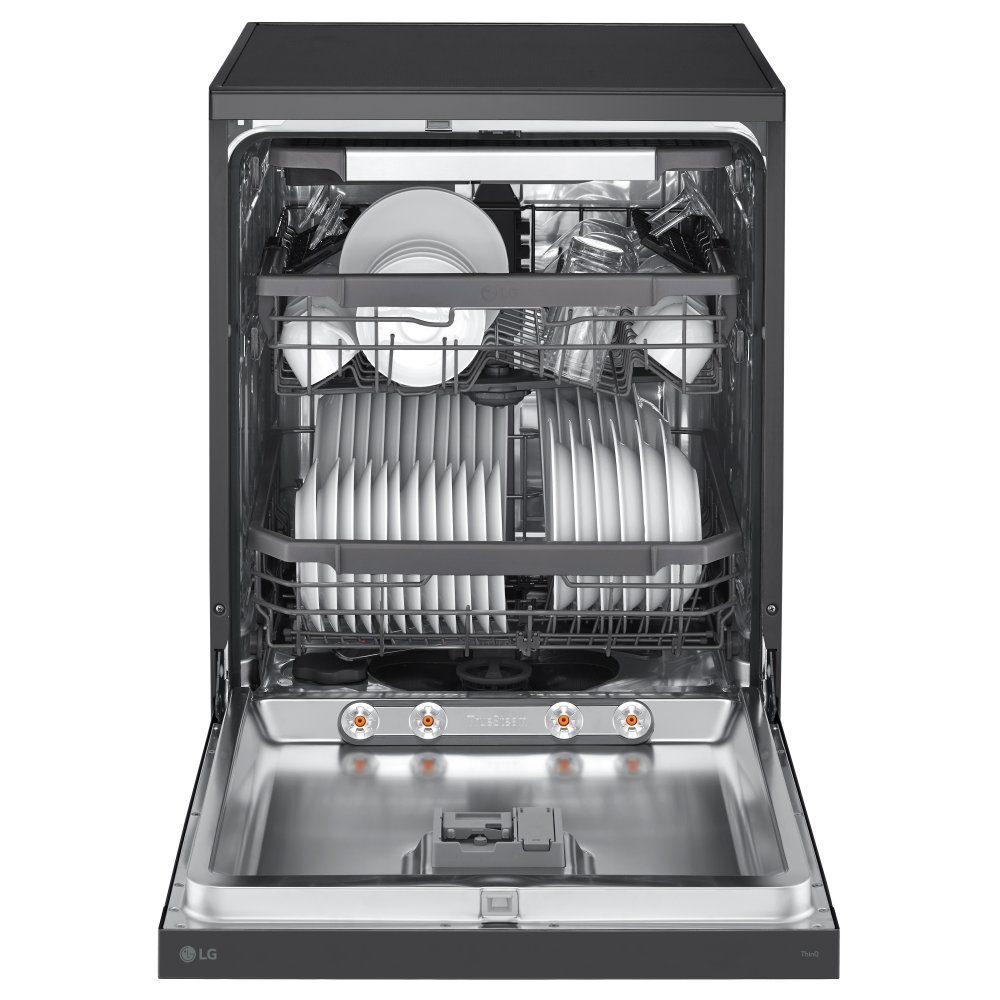 LG 60cm Freestanding Dishwasher DF365FMS - BLACK STEEL LG 60cm Freestanding Dishwasher DF365FMS - BLACK STEEL