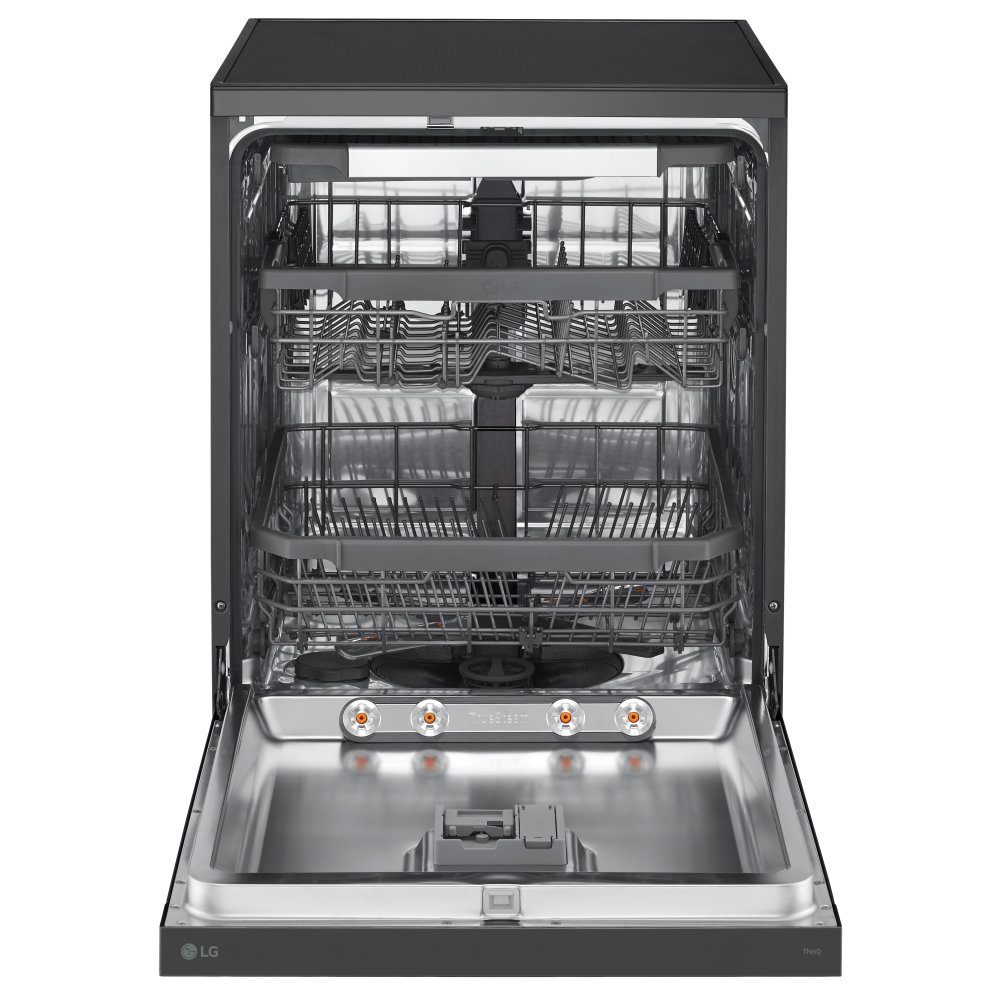 LG 60cm Freestanding Dishwasher DF365FMS - BLACK STEEL LG 60cm Freestanding Dishwasher DF365FMS - BLACK STEEL
