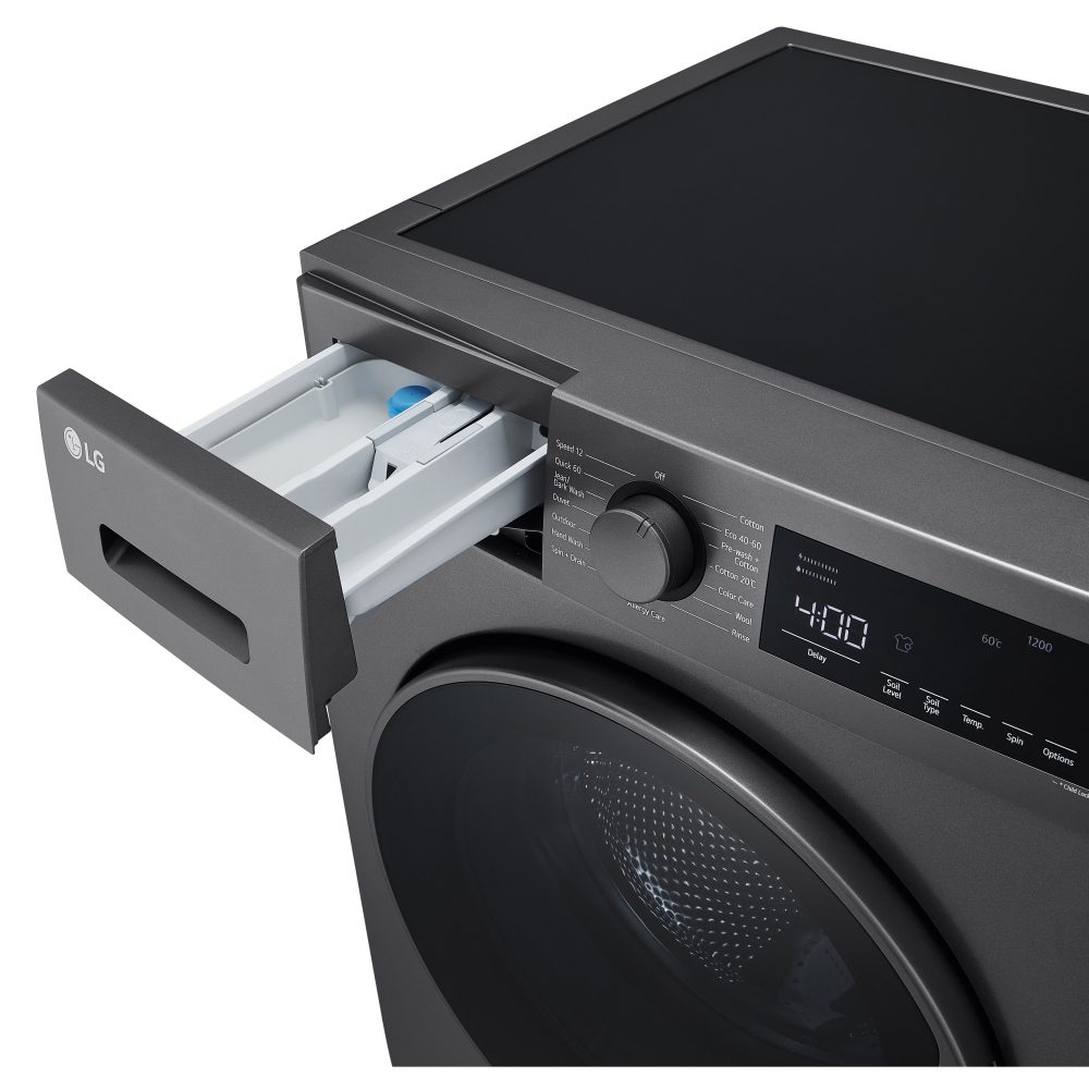LG 9kg Steam Washing Machine F4T209SSE - SILVER LG 9kg Steam Washing Machine F4T209SSE - SILVER
