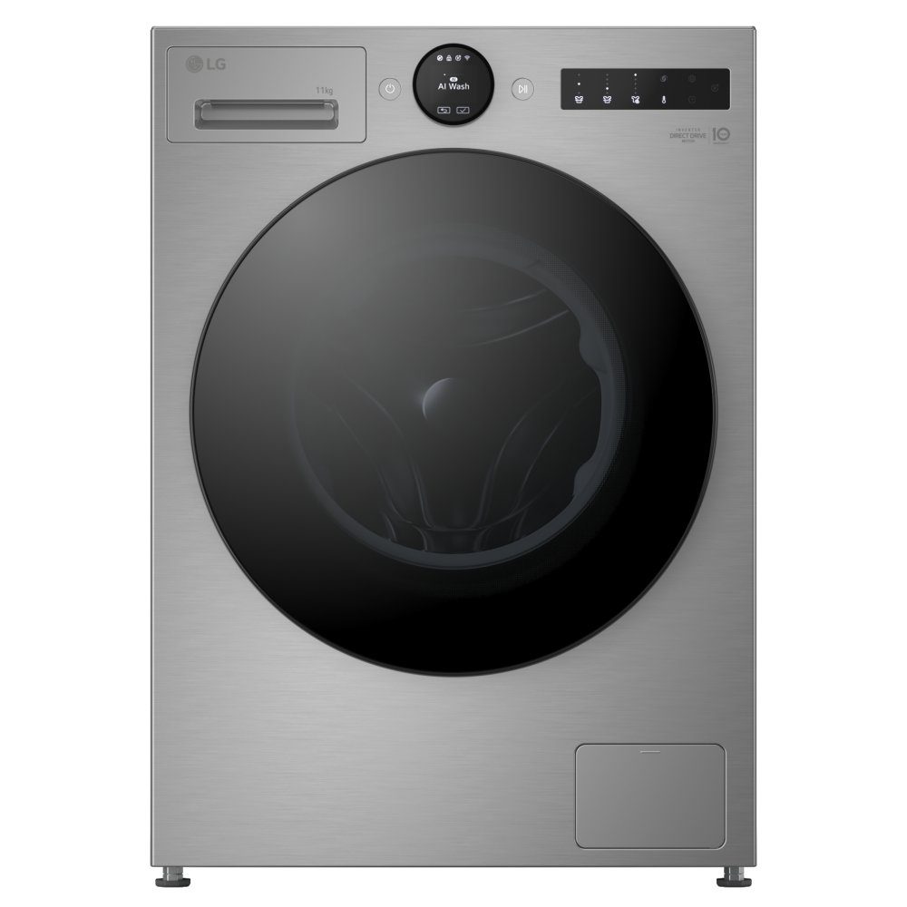 LG  11kg TurboWash Steam Washing Machine F4X7011TSB - SILVER