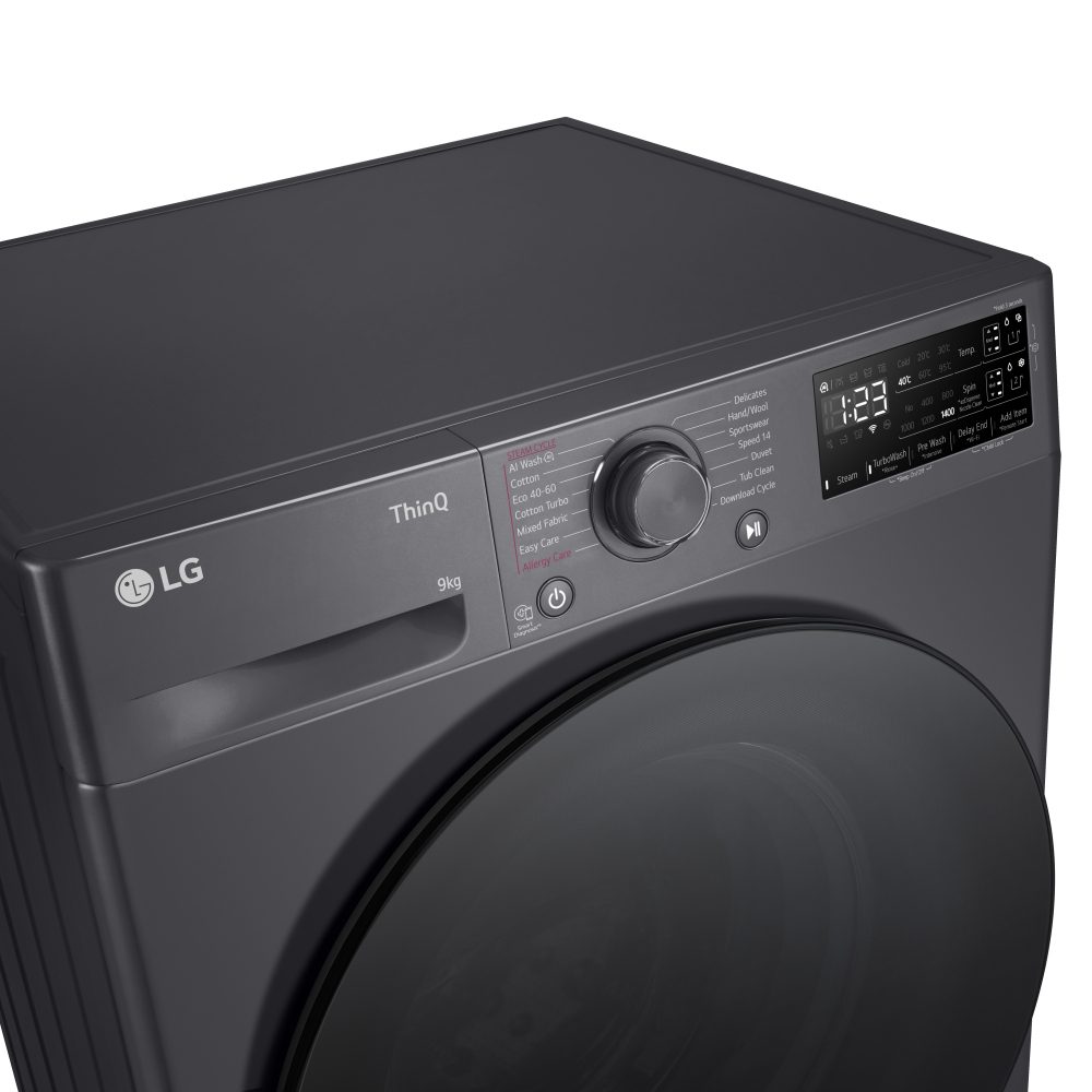 LG 9kg Autodose Steam Washing Machine F4Y509GBLA1 - Slate Grey LG 9kg Autodose Steam Washing Machine F4Y509GBLA1 - Slate Grey