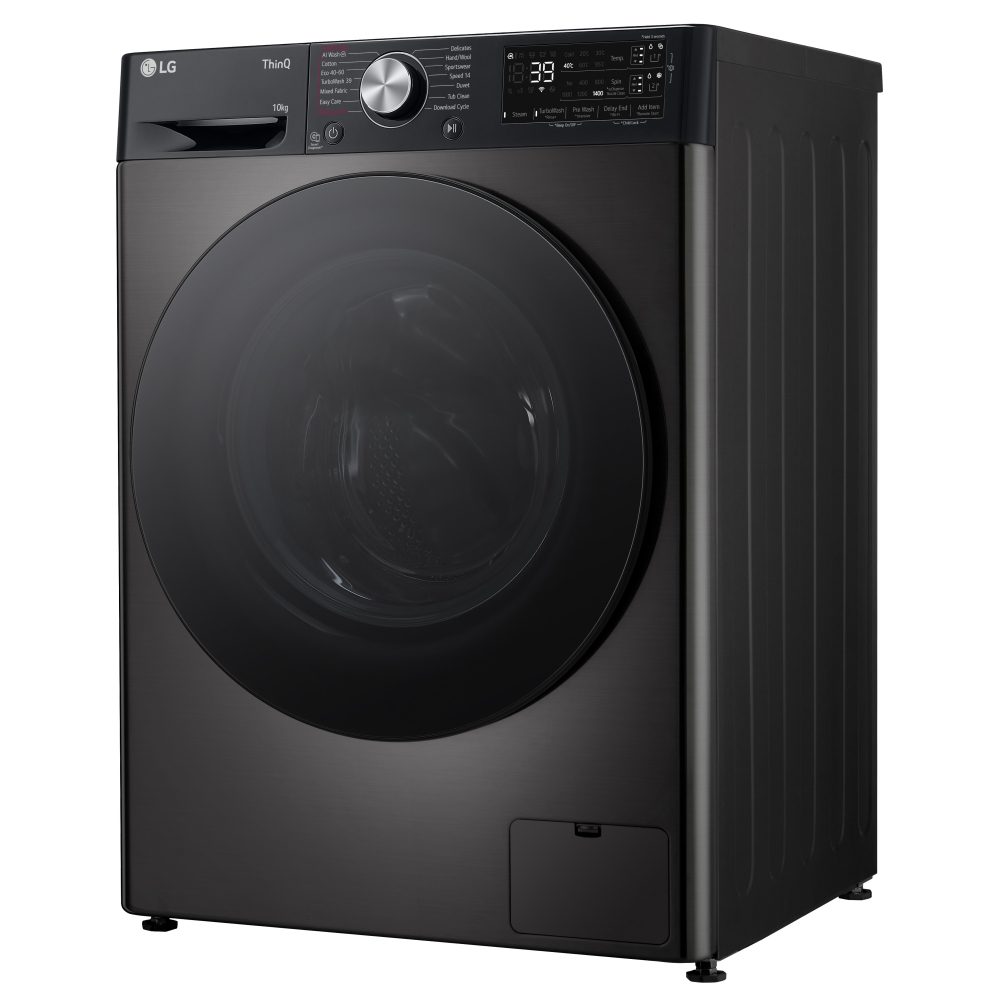 LG 10kg Autodose Steam Washing Machine F4Y710BBTA1 - Black Steel LG 10kg Autodose Steam Washing Machine F4Y710BBTA1 - Black Steel