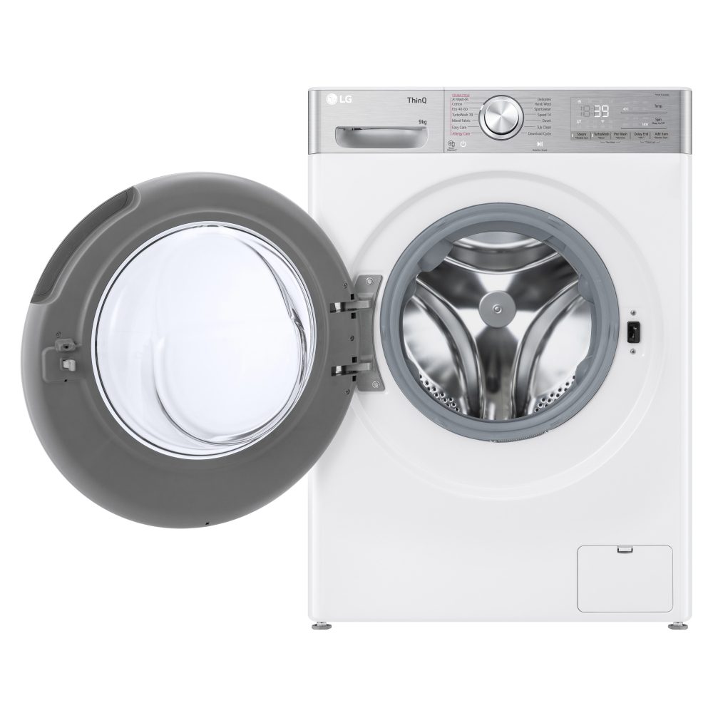 LG 9kg TurboWash Steam Washing Machine F4Y909WCTN4 - WHITE LG 9kg TurboWash Steam Washing Machine F4Y909WCTN4 - WHITE