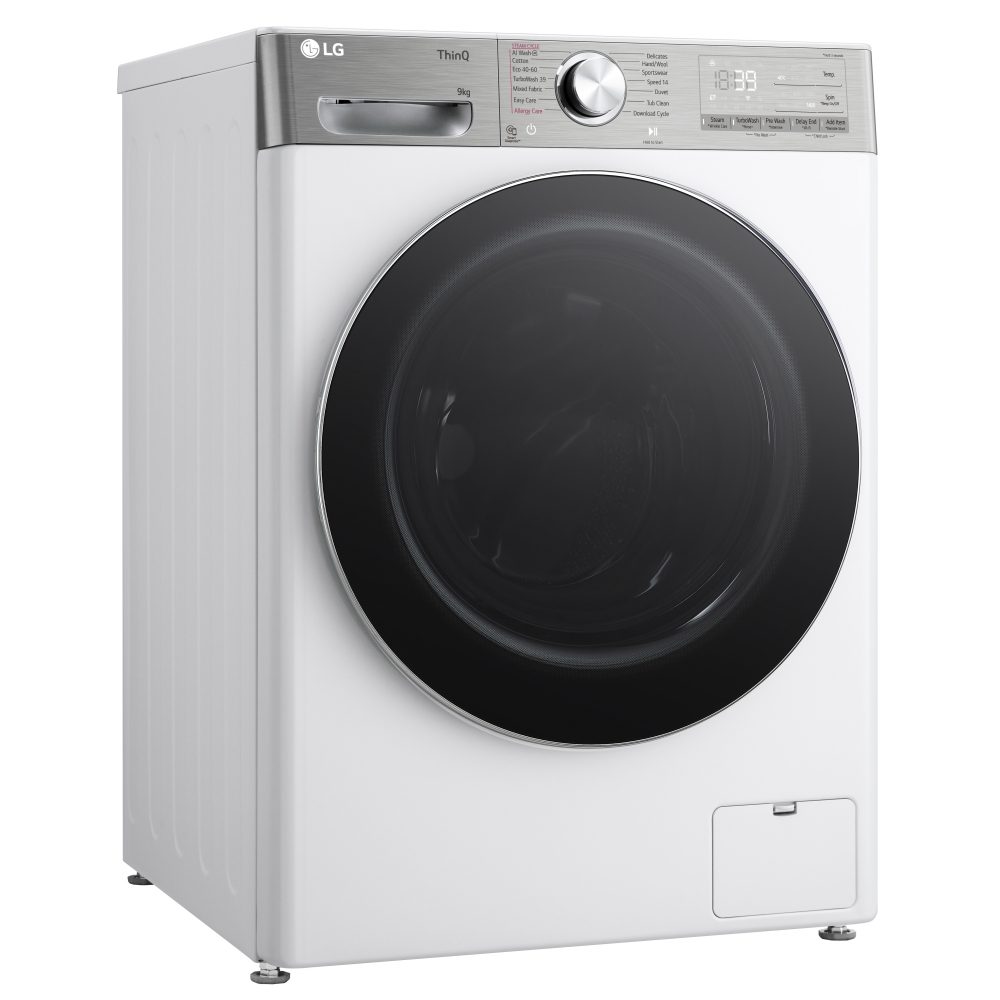 LG 9kg TurboWash Steam Washing Machine F4Y909WCTN4 - WHITE LG 9kg TurboWash Steam Washing Machine F4Y909WCTN4 - WHITE
