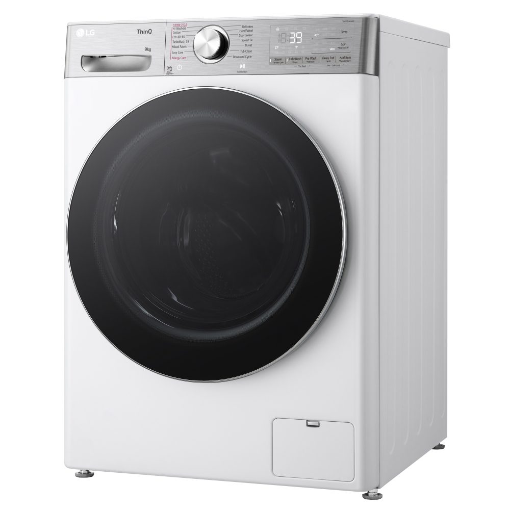 LG 9kg TurboWash Steam Washing Machine F4Y909WCTN4 - WHITE LG 9kg TurboWash Steam Washing Machine F4Y909WCTN4 - WHITE