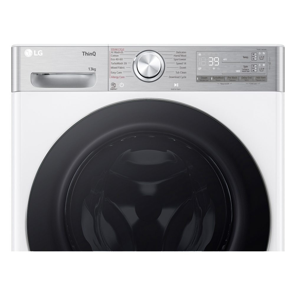 LG 13kg Autodose Steam Washing Machine F4Y913WCTA1 - WHITE LG 13kg Autodose Steam Washing Machine F4Y913WCTA1 - WHITE