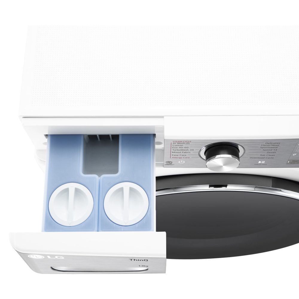 LG 13kg Autodose Steam Washing Machine F4Y913WCTA1 - WHITE LG 13kg Autodose Steam Washing Machine F4Y913WCTA1 - WHITE
