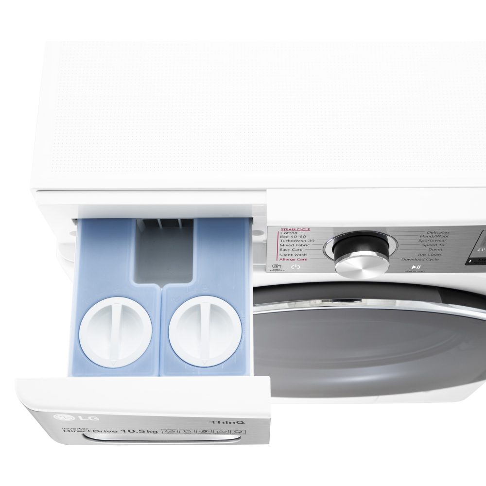 LG 10.5kg Autodose TurboWash Steam Washing Machine F6V1110WTSA - WHITE LG 10.5kg Autodose TurboWash Steam Washing Machine F6V1110WTSA - WHITE