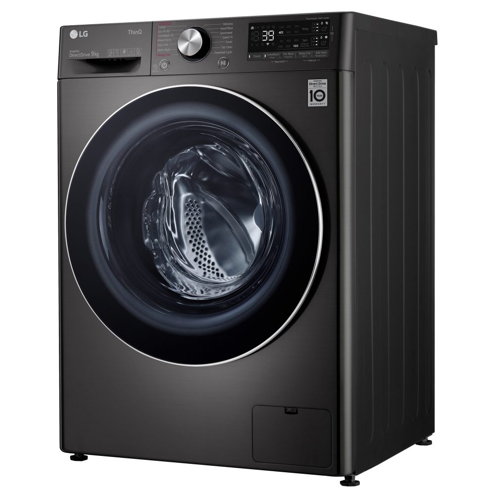 LG 9kg Autodose TurboWash Steam Washing Machine 1600rpm F6V909BTSA - BLACK STEEL LG 9kg Autodose TurboWash Steam Washing Machine 1600rpm F6V909BTSA - BLACK STEEL