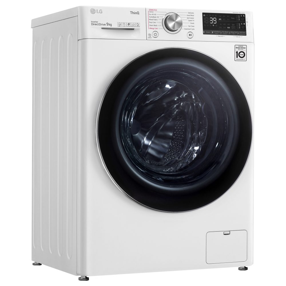 LG 9kg Autodose TurboWash Steam Washing Machine 1600rpm F6V909WTSA - WHITE LG 9kg Autodose TurboWash Steam Washing Machine 1600rpm F6V909WTSA - WHITE