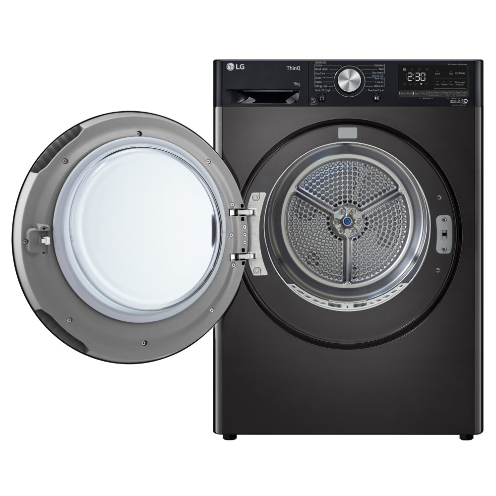 LG Series 7 FDV909BN 9kg DUAL Inverter™ Heat Pump Dryer - Black LG Series 7 FDV909BN 9kg DUAL Inverter™ Heat Pump Dryer - Black