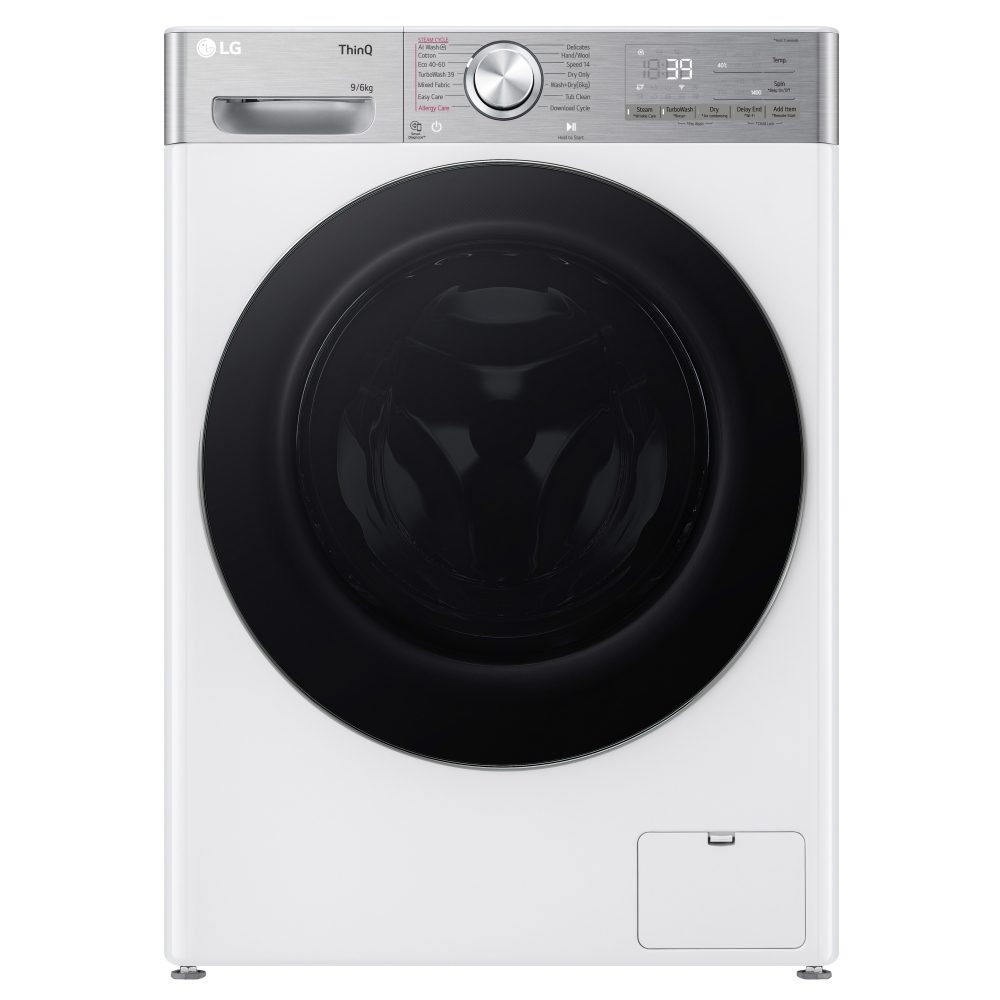 LG 9kg/6kg DualDry Steam Washer Dryer FWY996WCTN4 - WHITE LG 9kg/6kg DualDry Steam Washer Dryer FWY996WCTN4 - WHITE