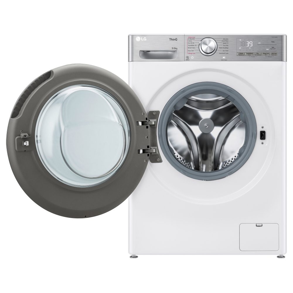 LG 9kg/6kg DualDry Steam Washer Dryer FWY996WCTN4 - WHITE LG 9kg/6kg DualDry Steam Washer Dryer FWY996WCTN4 - WHITE