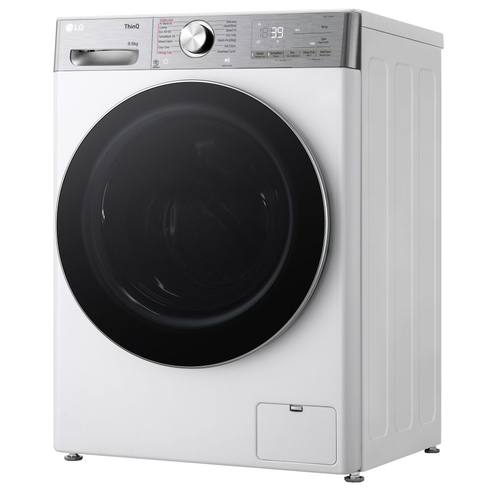 LG 9kg/6kg DualDry Steam Washer Dryer FWY996WCTN4 - WHITE LG 9kg/6kg DualDry Steam Washer Dryer FWY996WCTN4 - WHITE