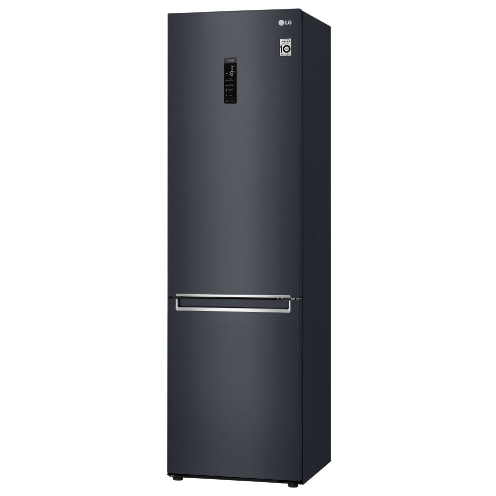 LG 60cm Frost Free Fridge Freezer GBB72MCUFN - BLACK STEEL LG 60cm Frost Free Fridge Freezer GBB72MCUFN - BLACK STEEL