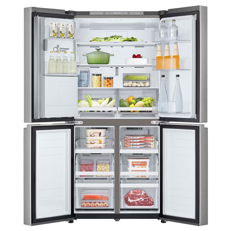 LG Slim French Style Fridge Freezer Ice & Water Non Plumbed GML861PYPE - SILVER LG Slim French Style Fridge Freezer Ice & Water Non Plumbed GML861PYPE - SILVER