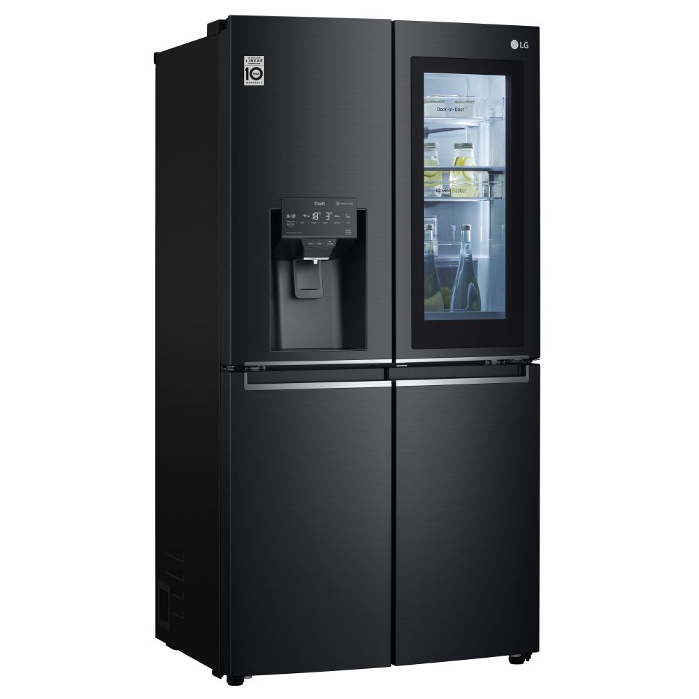 LG Instaview Door In Door French Style Fridge Freezer GMX945MC9F - BLACK STEEL LG Instaview Door In Door French Style Fridge Freezer GMX945MC9F - BLACK STEEL