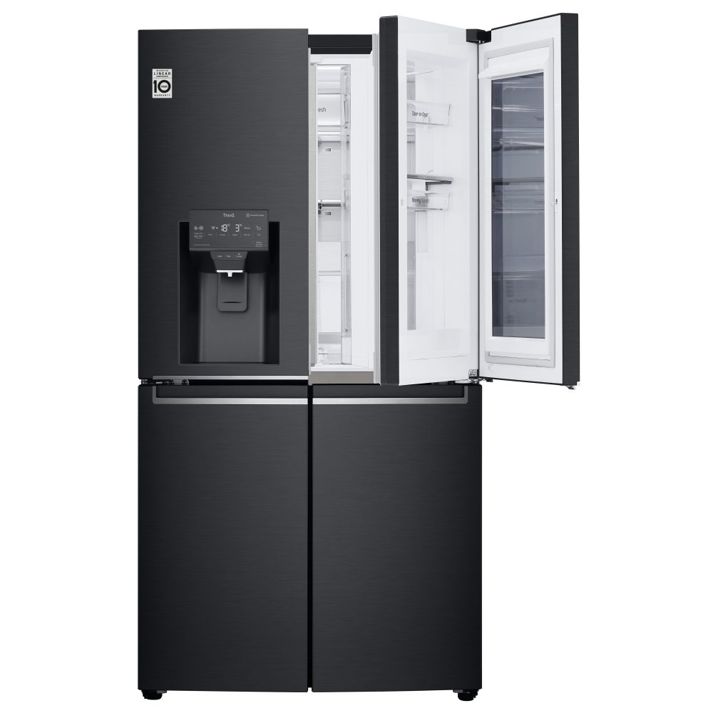 LG Instaview Door In Door French Style Fridge Freezer GMX945MC9F - BLACK STEEL LG Instaview Door In Door French Style Fridge Freezer GMX945MC9F - BLACK STEEL
