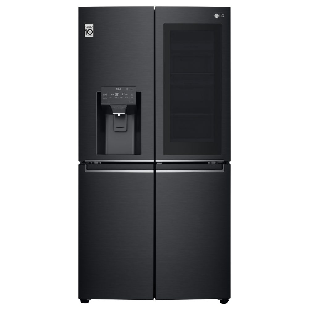 LG Instaview Door In Door French Style Fridge Freezer GMX945MC9F - BLACK STEEL LG Instaview Door In Door French Style Fridge Freezer GMX945MC9F - BLACK STEEL
