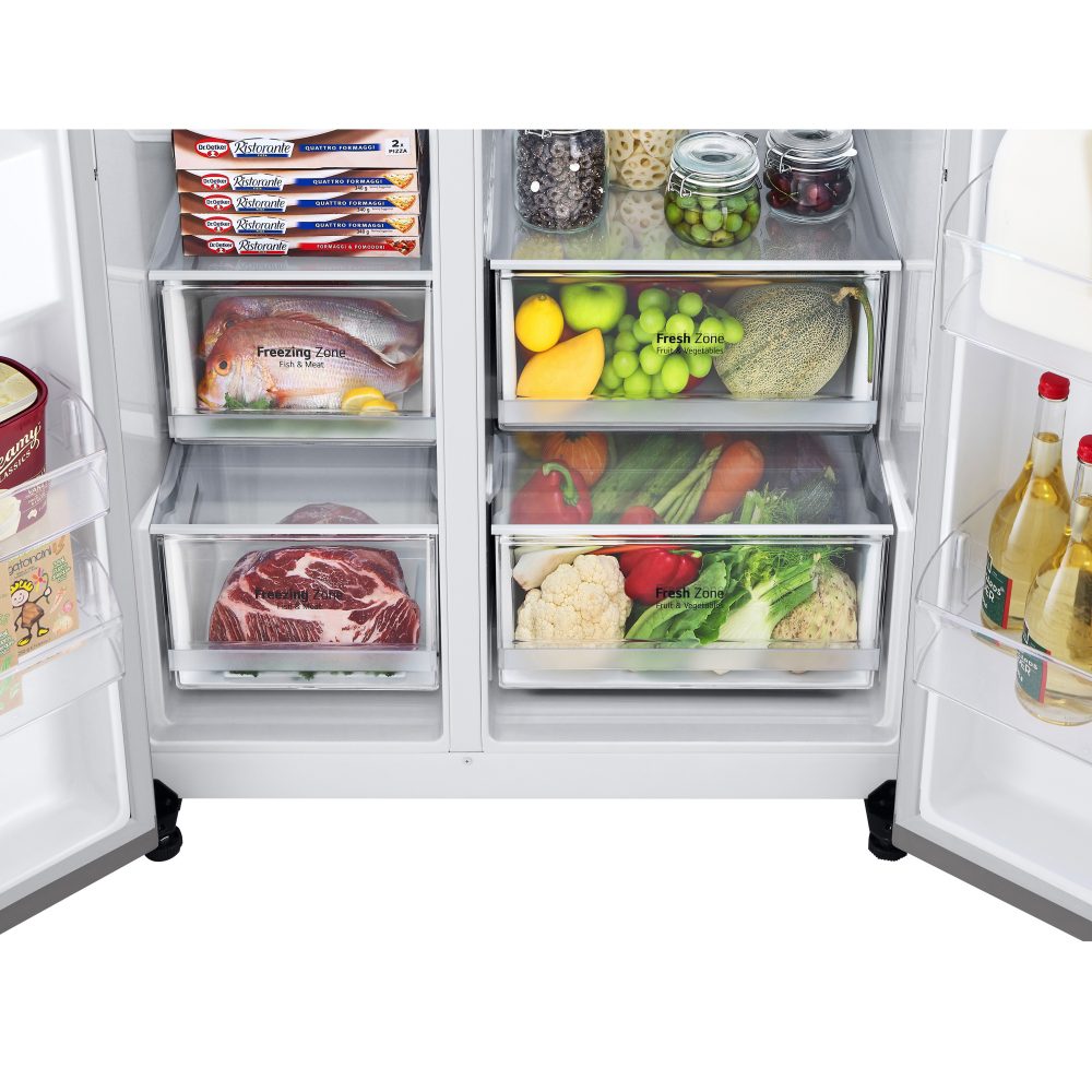 LG American Style Fridge Freezer Non Ice & Water GSBV70PZTL - STAINLESS STEEL LG American Style Fridge Freezer Non Ice & Water GSBV70PZTL - STAINLESS STEEL