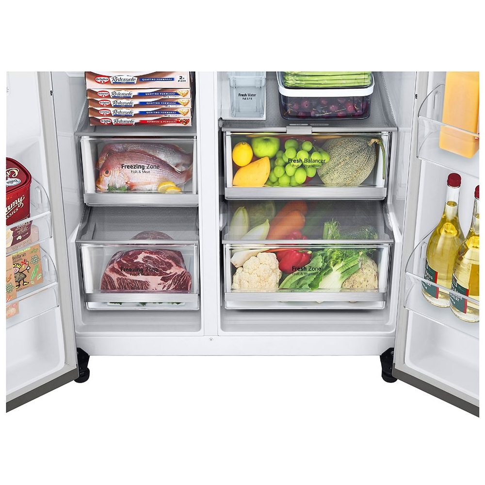 LG Door In Door American Fridge Freezer Non Plumbed GSJV91BSAE - STAINLESS STEEL LG Door In Door American Fridge Freezer Non Plumbed GSJV91BSAE - STAINLESS STEEL