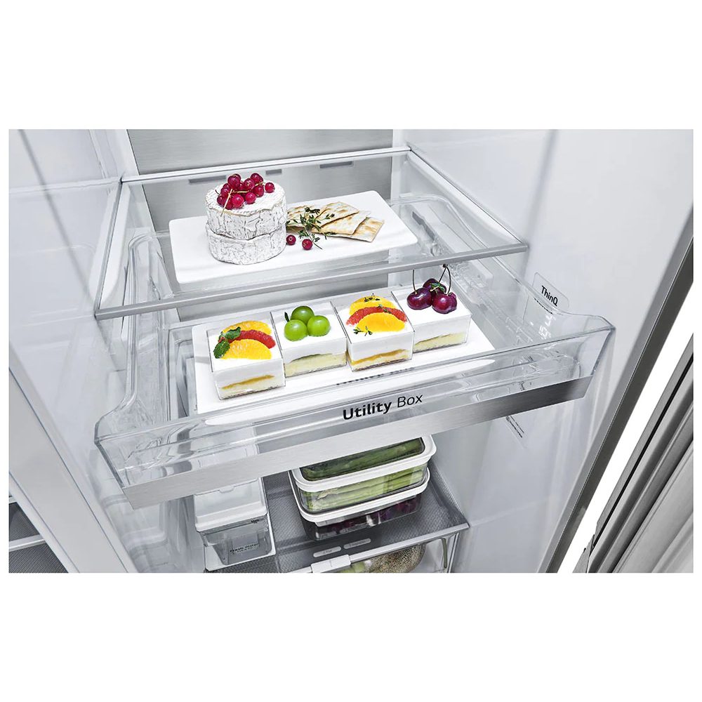 LG Door In Door American Fridge Freezer Non Plumbed GSJV91BSAE - STAINLESS STEEL LG Door In Door American Fridge Freezer Non Plumbed GSJV91BSAE - STAINLESS STEEL