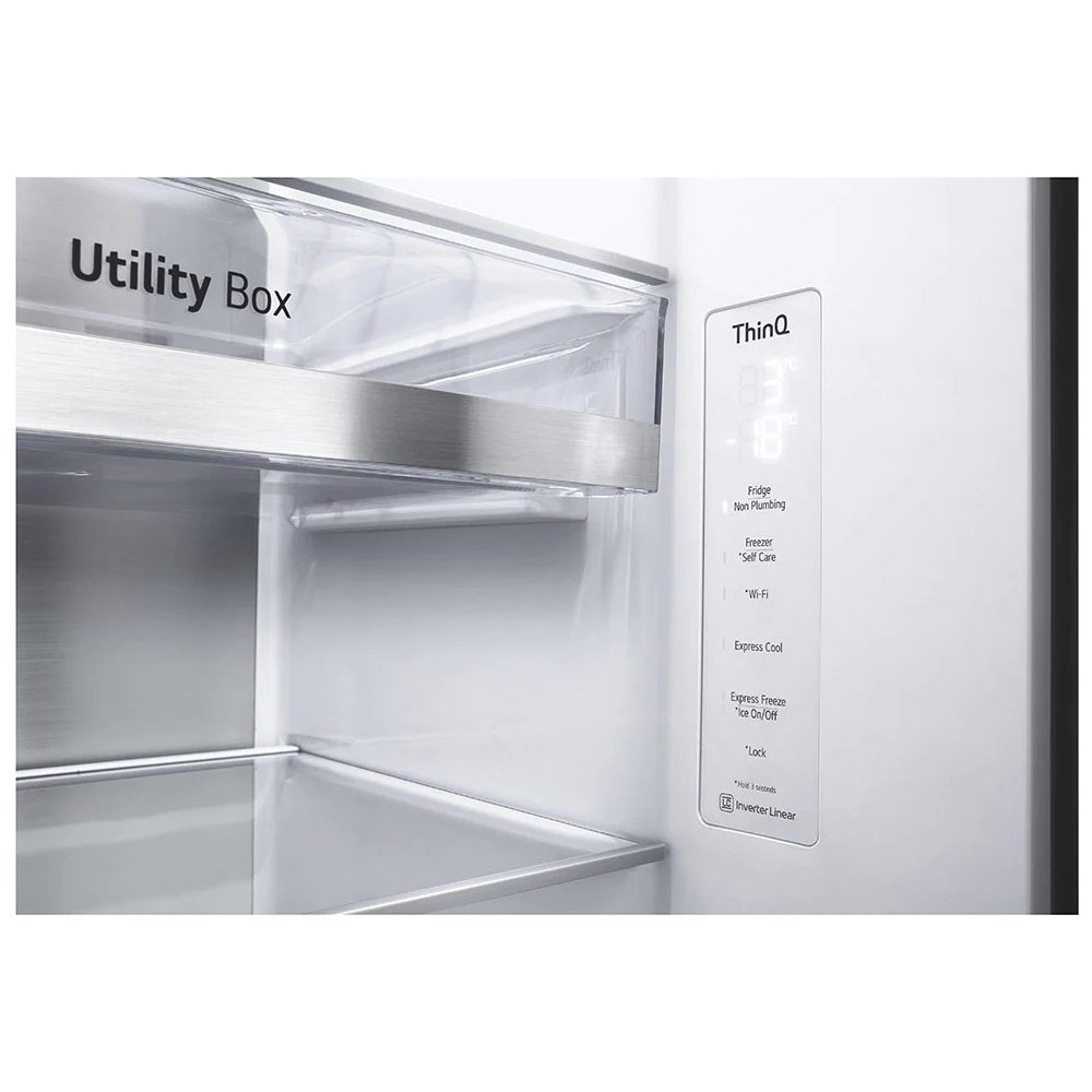 LG Door In Door American Fridge Freezer Non Plumbed GSJV91BSAE - STAINLESS STEEL LG Door In Door American Fridge Freezer Non Plumbed GSJV91BSAE - STAINLESS STEEL