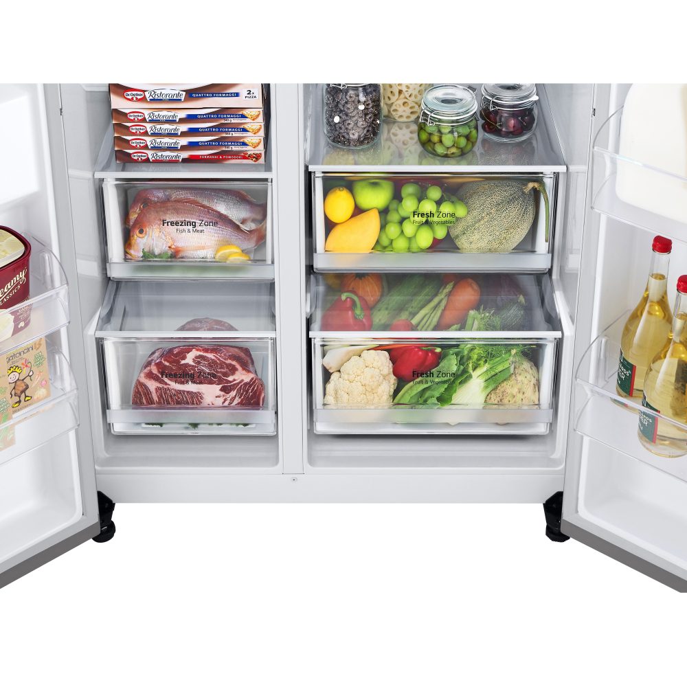 LG American Style Fridge Freezer With Ice & Water GSLD80PZRD - Stainless Steel LG American Style Fridge Freezer With Ice & Water GSLD80PZRD - Stainless Steel