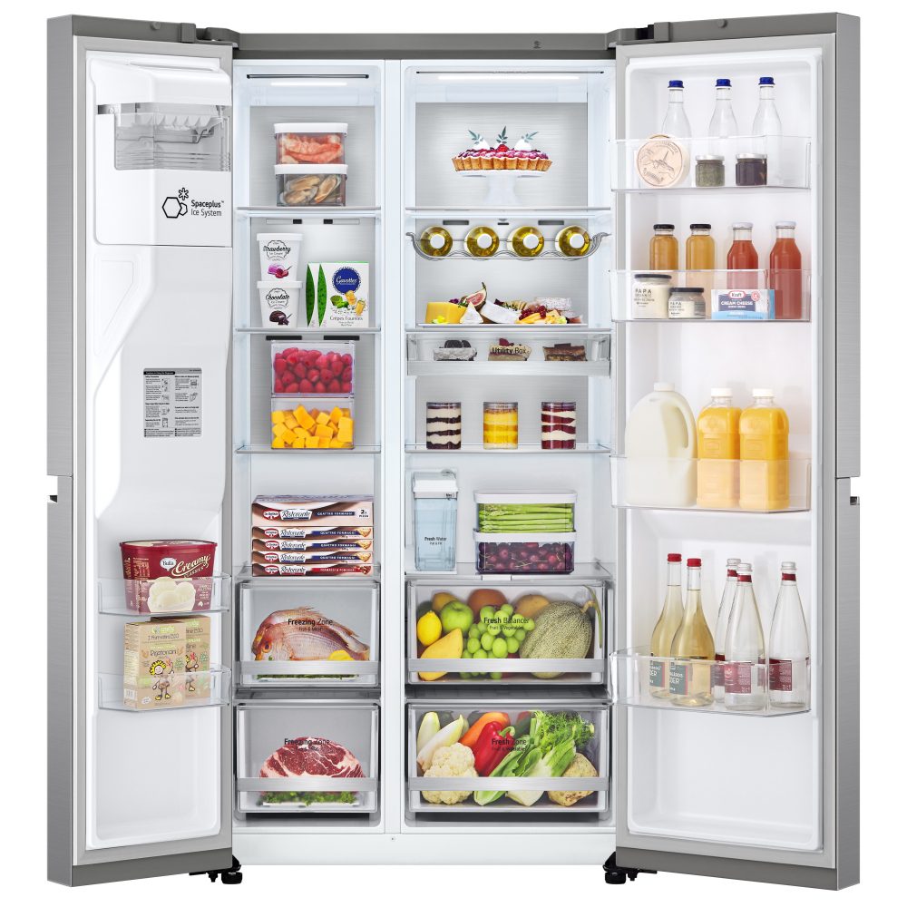 LG American Style Fridge Freezer With Ice & Water Non Plumbed GSLV91PZAE - STAINLESS STEEL LG American Style Fridge Freezer With Ice & Water Non Plumbed GSLV91PZAE - STAINLESS STEEL