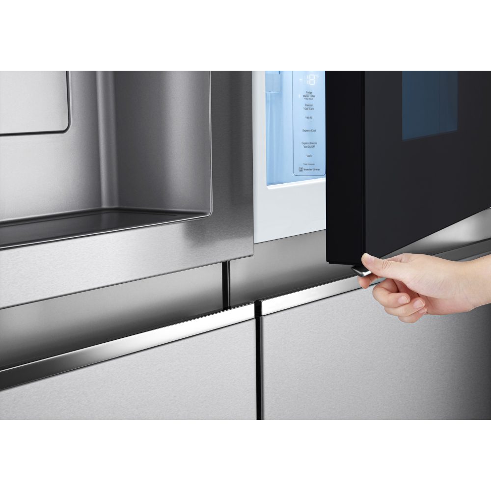 LG Door In Door Instaview American Style Fridge Freezer With Ice & Water GSXV90BSAE - STAINLESS STEEL LG Door In Door Instaview American Style Fridge Freezer With Ice & Water GSXV90BSAE - STAINLESS STEEL