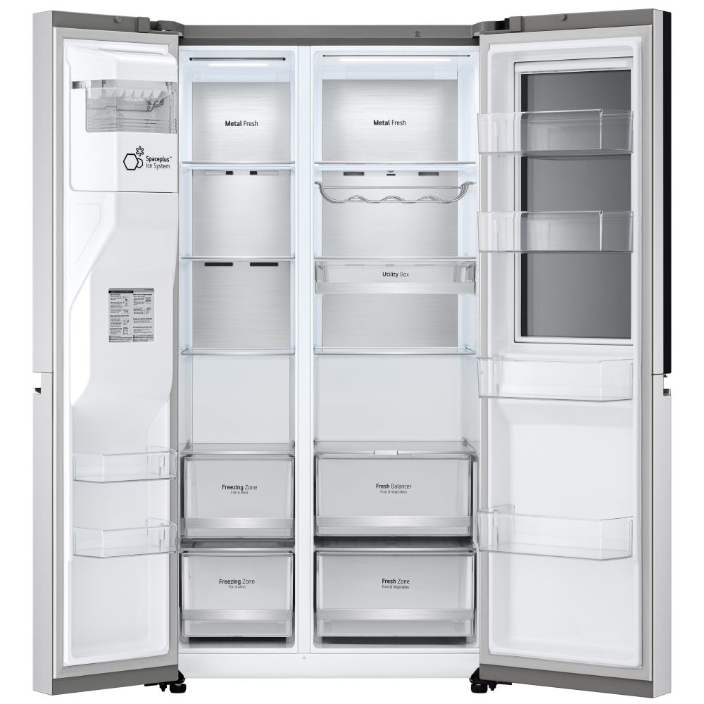 LG Door In Door Instaview American Style Fridge Freezer With Ice & Water GSXV90BSAE - STAINLESS STEEL LG Door In Door Instaview American Style Fridge Freezer With Ice & Water GSXV90BSAE - STAINLESS STEEL