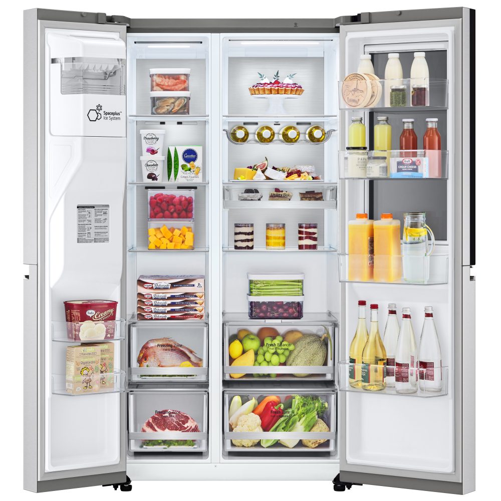 LG Door In Door Instaview American Style Fridge Freezer With Ice & Water GSXV90BSAE - STAINLESS STEEL LG Door In Door Instaview American Style Fridge Freezer With Ice & Water GSXV90BSAE - STAINLESS STEEL