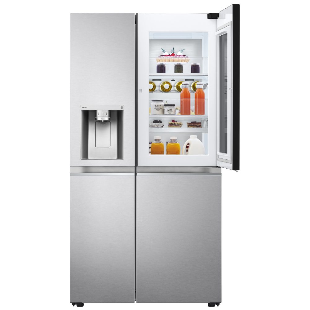 LG Door In Door Instaview American Style Fridge Freezer With Ice & Water GSXV90BSAE - STAINLESS STEEL LG Door In Door Instaview American Style Fridge Freezer With Ice & Water GSXV90BSAE - STAINLESS STEEL