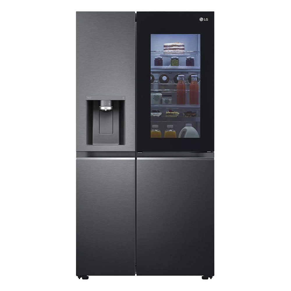 LG Door In Door Instaview American Fridge Freezer With Craft Ice Maker GSXV90MCDE - BLACK STEEL LG Door In Door Instaview American Fridge Freezer With Craft Ice Maker GSXV90MCDE - BLACK STEEL