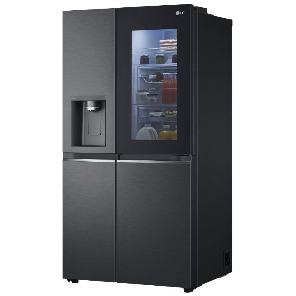 LG Door In Door Instaview American Fridge Freezer With Craft Ice Maker GSXV90MCDE - BLACK STEEL LG Door In Door Instaview American Fridge Freezer With Craft Ice Maker GSXV90MCDE - BLACK STEEL